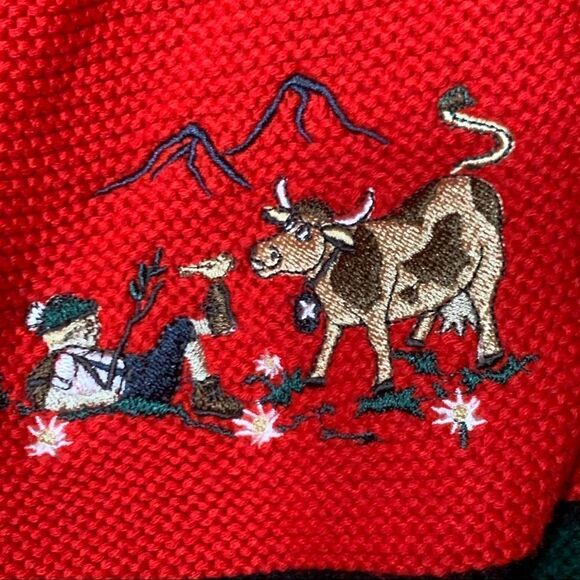 Usar Trachten wool blend red sweater - Picture 8 of 14